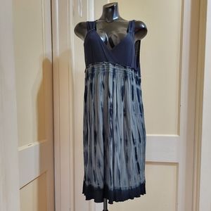 Calvin Klein Jeans Empire  Black/grey Tye Dyed sleeves Dress